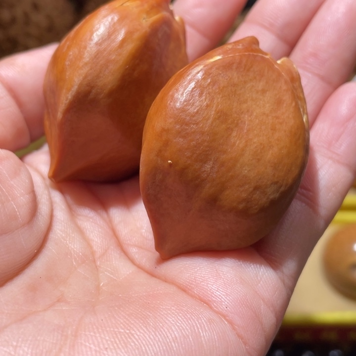 桃核把件黄金橄榄核