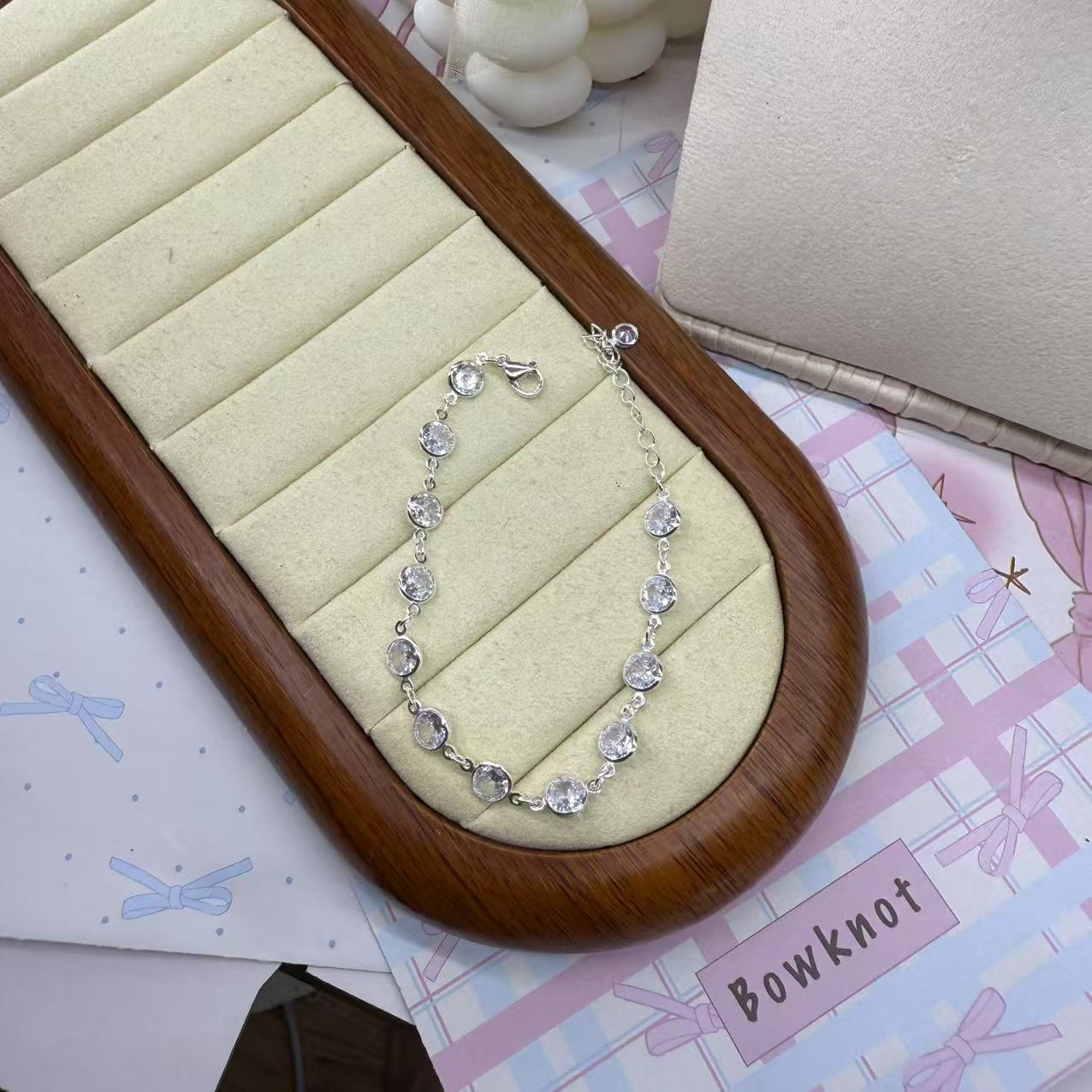 铜合金锆石手链 圆钻锆石手链172