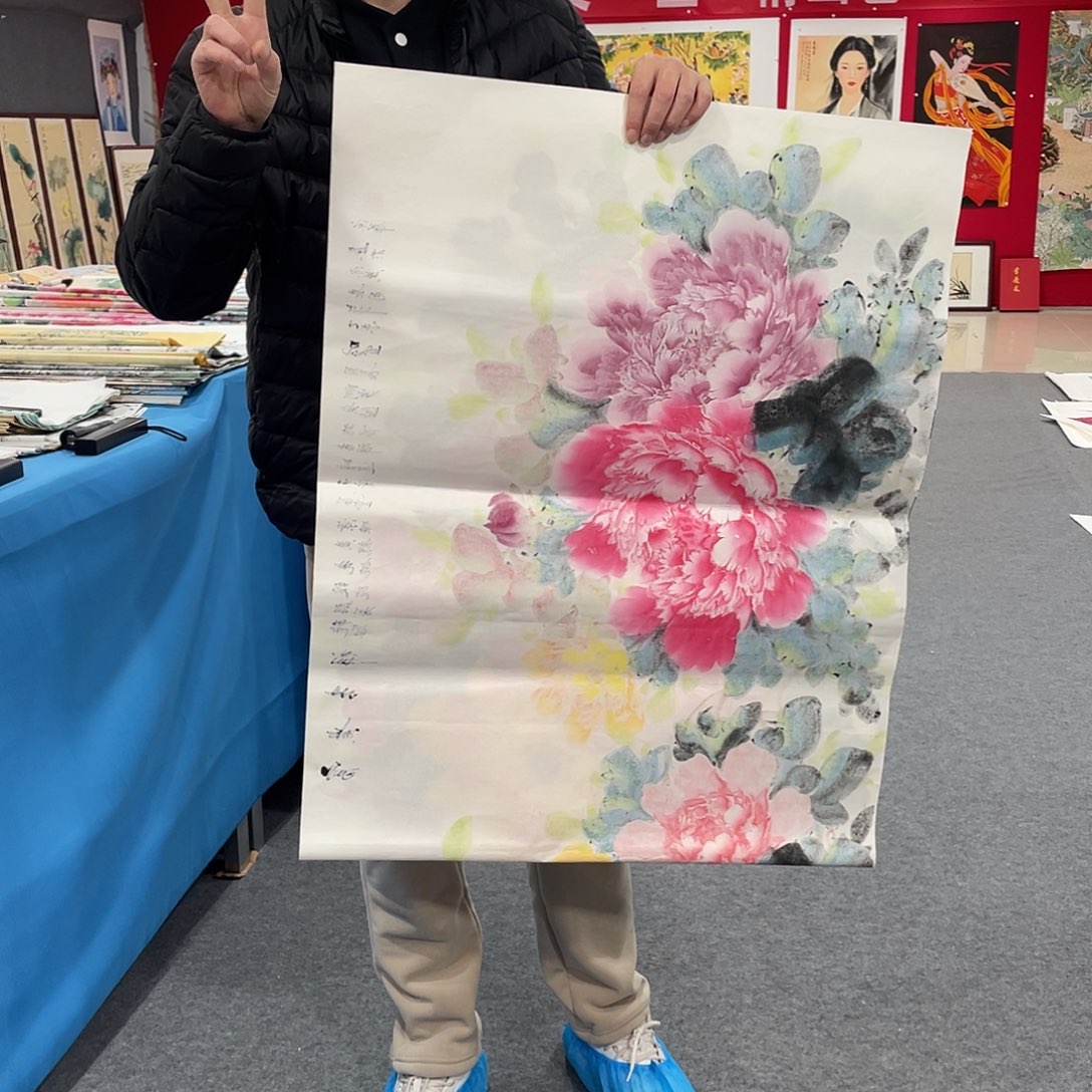 国画今天上午国画作品展示