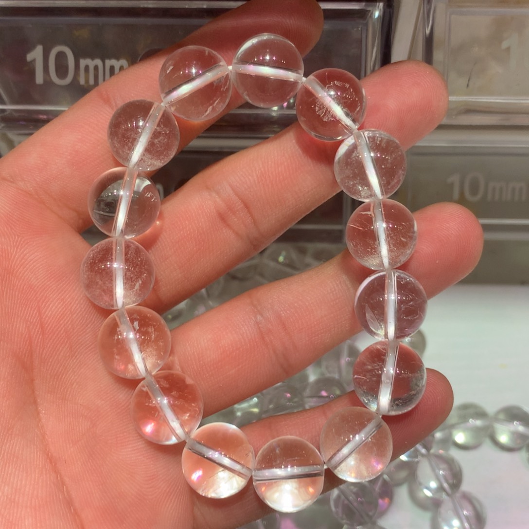 水晶天然白水晶手链13m未镶嵌