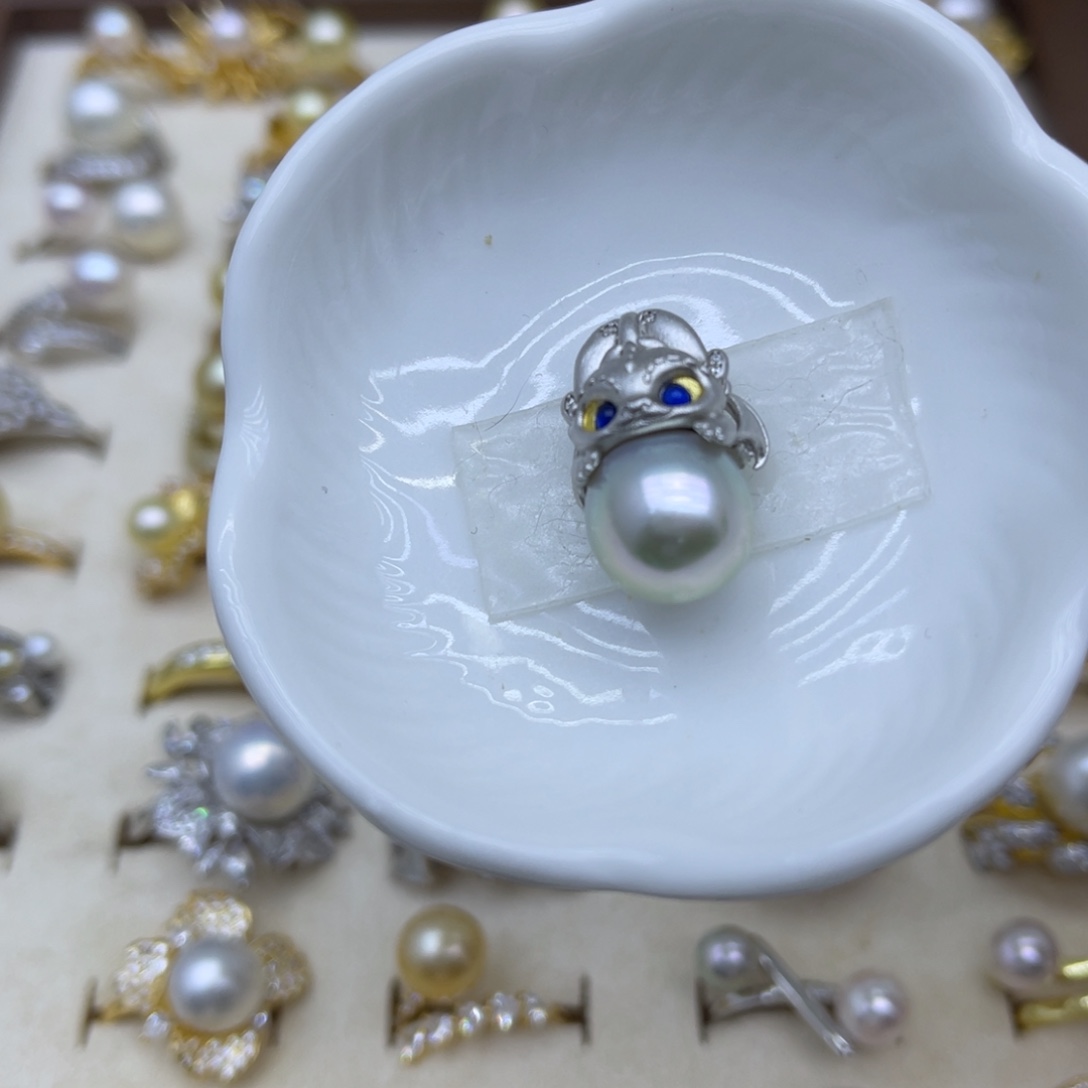 银S925镶嵌颈饰海水珍珠