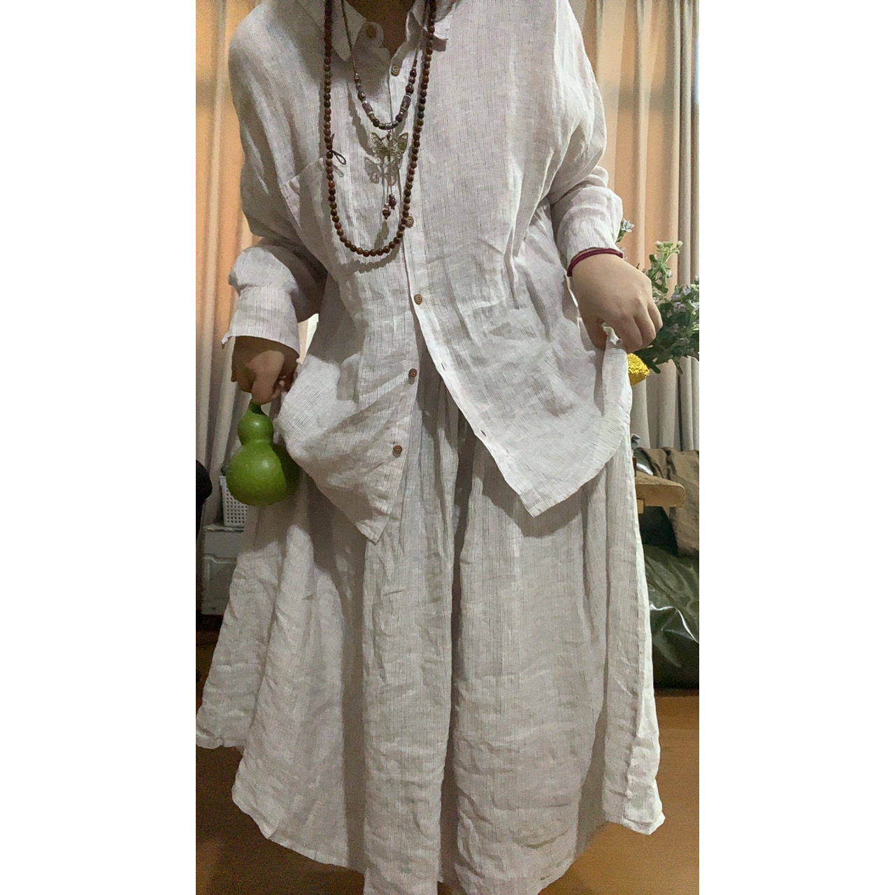【大梅子推荐】设计款稀疏麻半裙JG1700