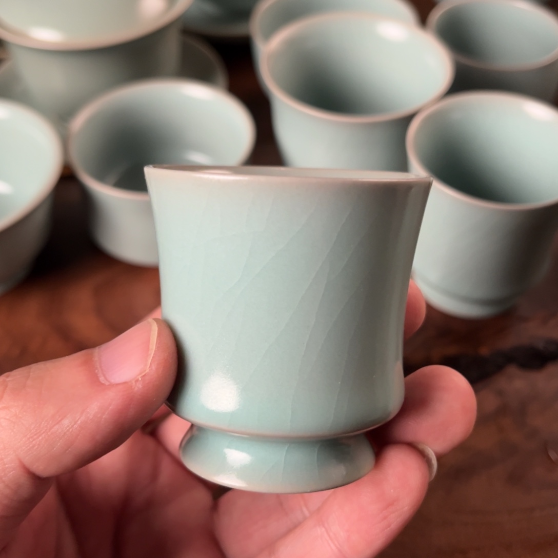 江***庐陶杯子仿古釉色闻香杯