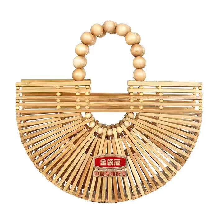 金领冠竹编包