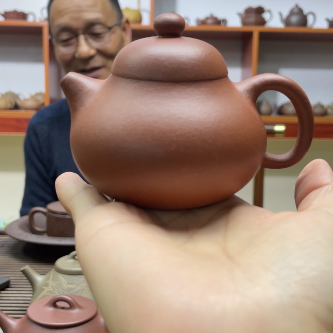 紫砂茶壶红降坡文旦壶150CC