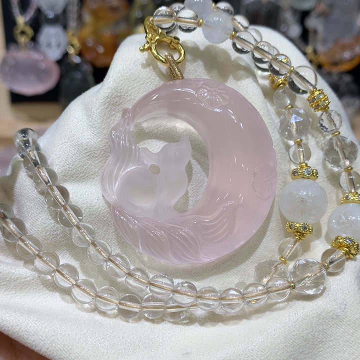 水晶颈饰未镶嵌天然