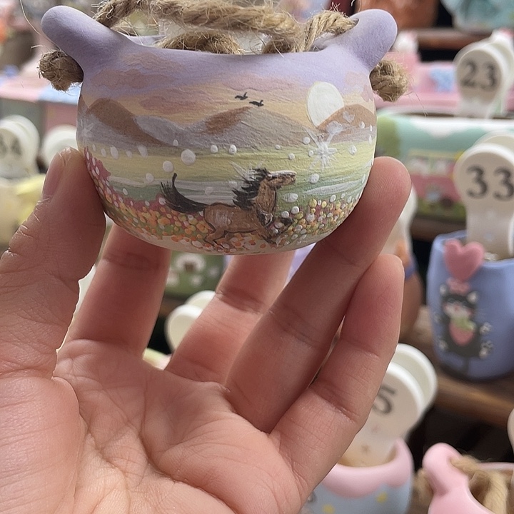 30….手工手绘花盆