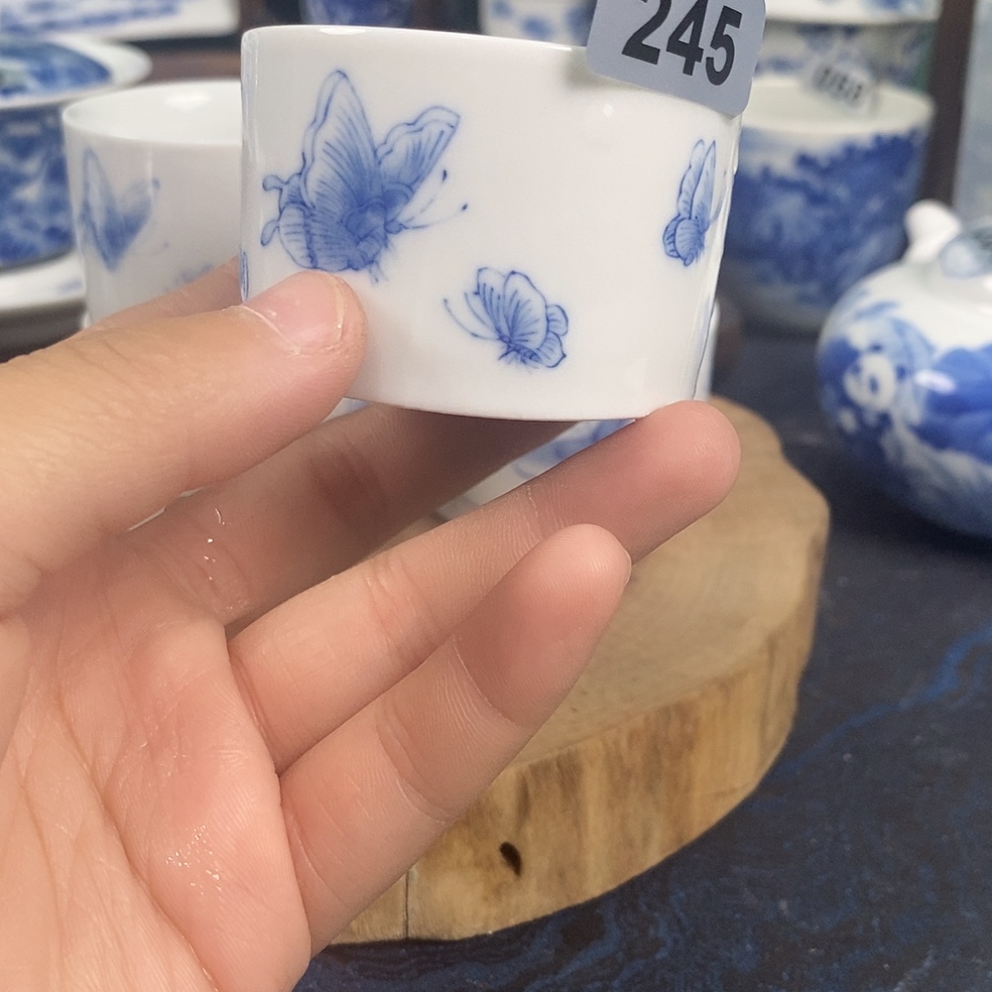 瓷片景德镇手绘青花茶器245