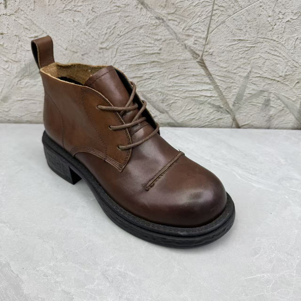 孤品 38/39码b/f短靴女女靴子（牛皮）25-7188