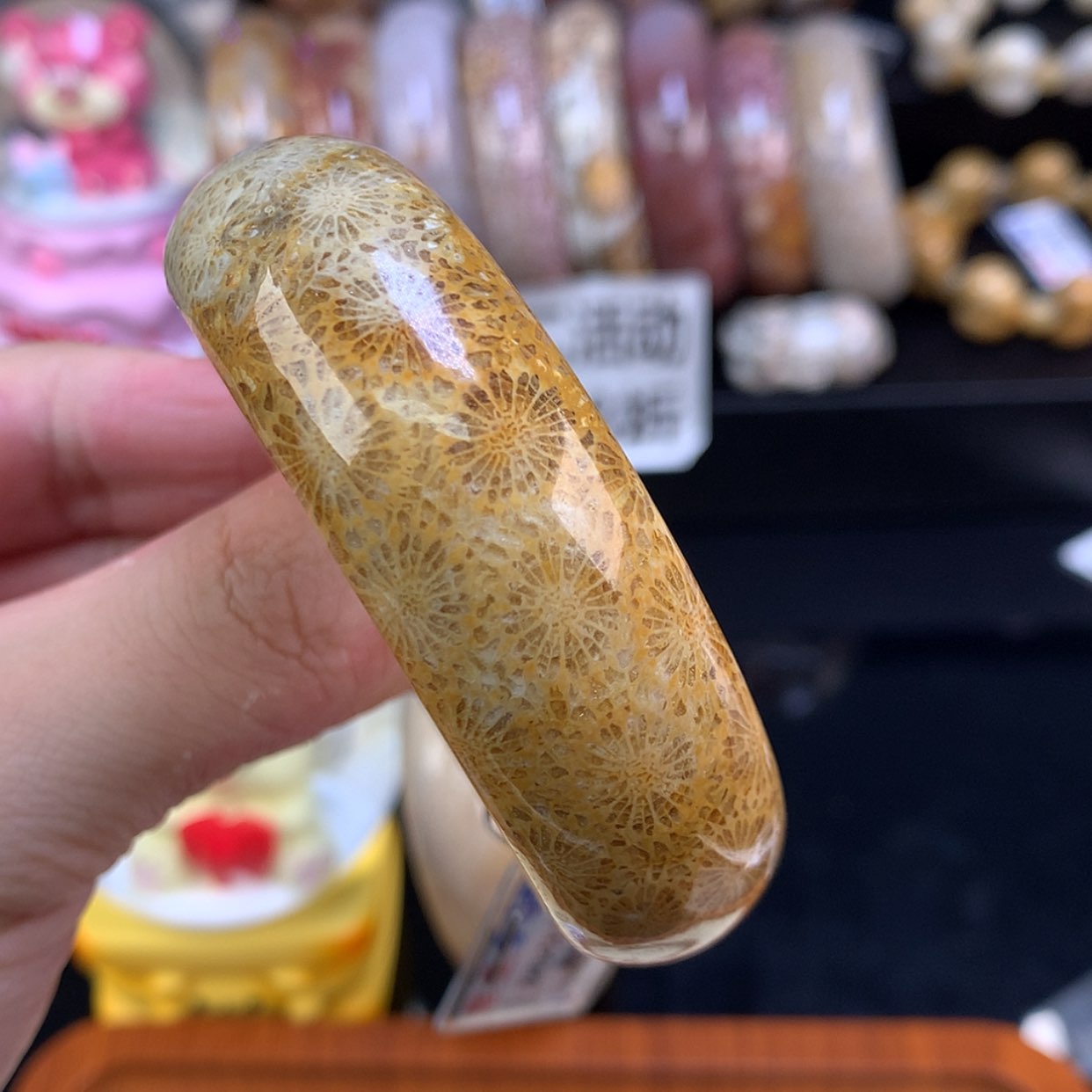 【闪购商品】颈饰未镶嵌硅化珊瑚（珊瑚玉）91号金大花53.8圈