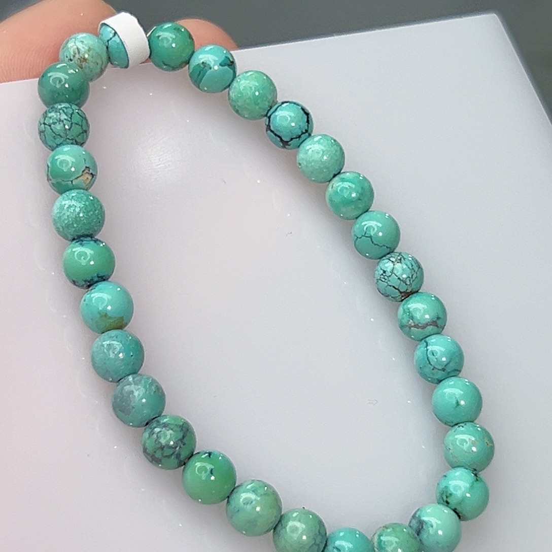 绿松石珠宝奇石18K金镶嵌