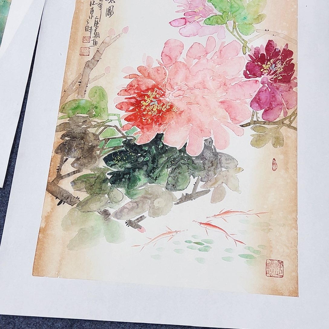 国画事事顺心如意万事如意