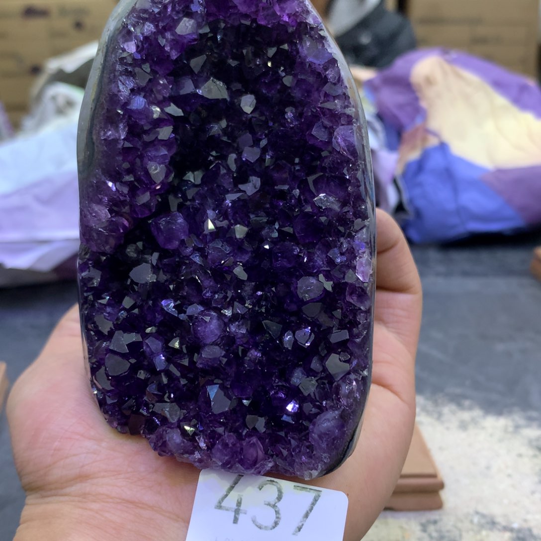 水晶摆件未镶嵌紫晶437