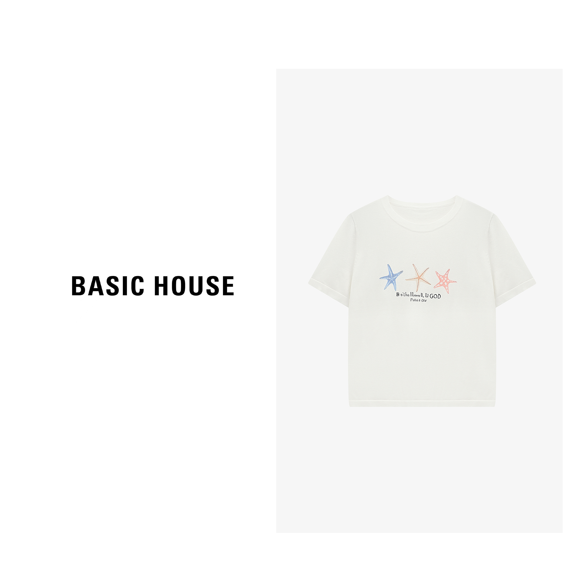 Basic House/百家好时尚简约休闲夏季宽松针织衫-B0625B5BJC2
