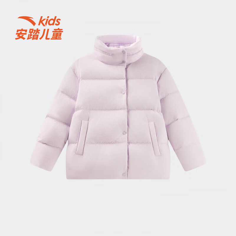 安踏儿童冬季新款女大童长板女生羽绒服保暖御寒百搭舒适日常8901