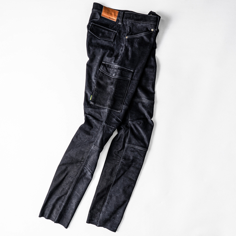 KUSHITANI富士山男士防摔骑行裤工装版牛皮裤休闲防风透气EX-1224