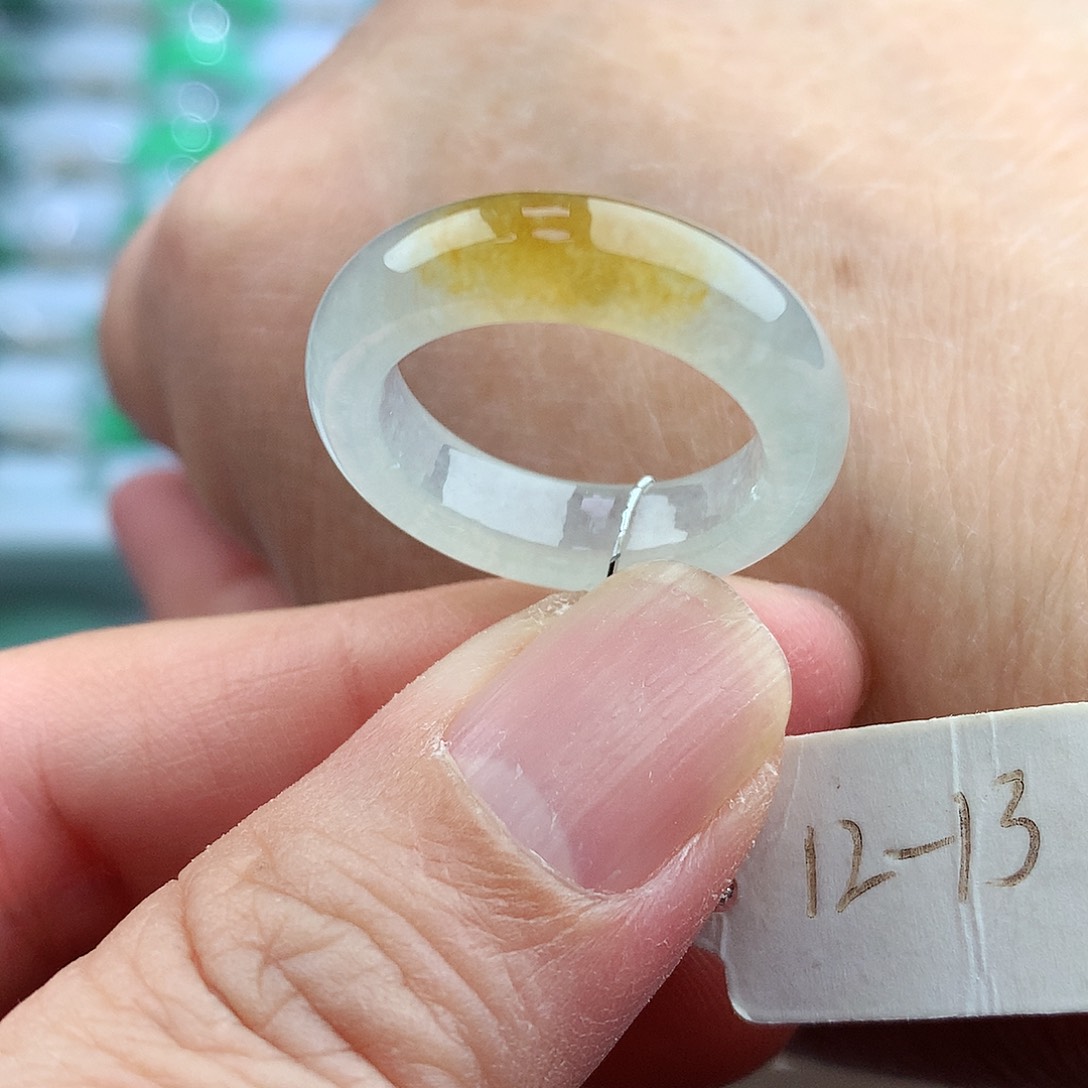 未镶嵌戒指翡翠12-13号