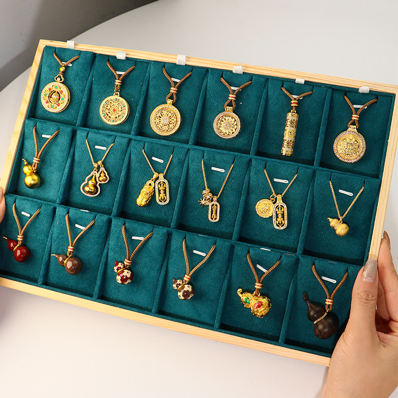 铜亚克力项链 韦雪同款新中式貔貅罗盘葫芦毛衣链高级感时尚轻奢