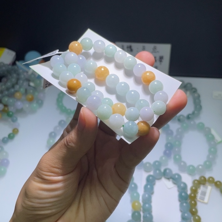 未镶嵌手串翡翠多阳性发其一