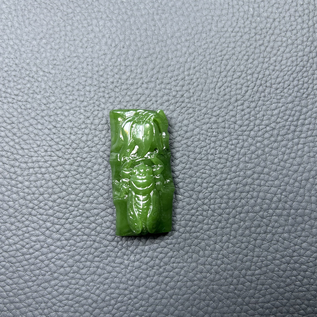 和田玉碧玉老料竹节