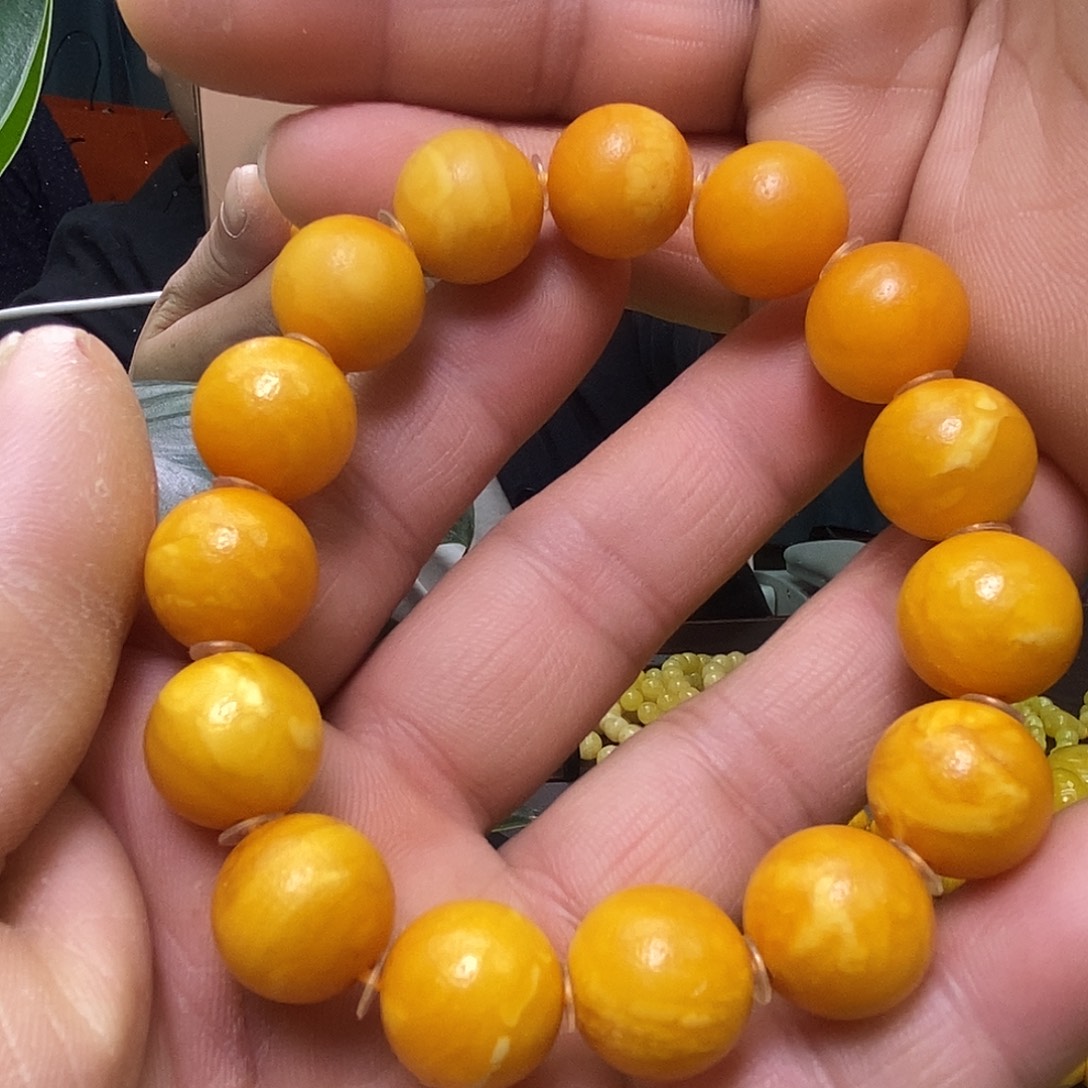 蜜蜡未镶嵌珠宝奇石石膏蜡花蜡手串