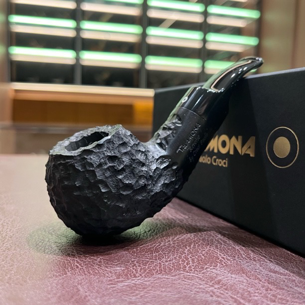 意大利塔拉莫纳空腔大气室苹果器型石楠木烟斗（内径19.5斗深32）