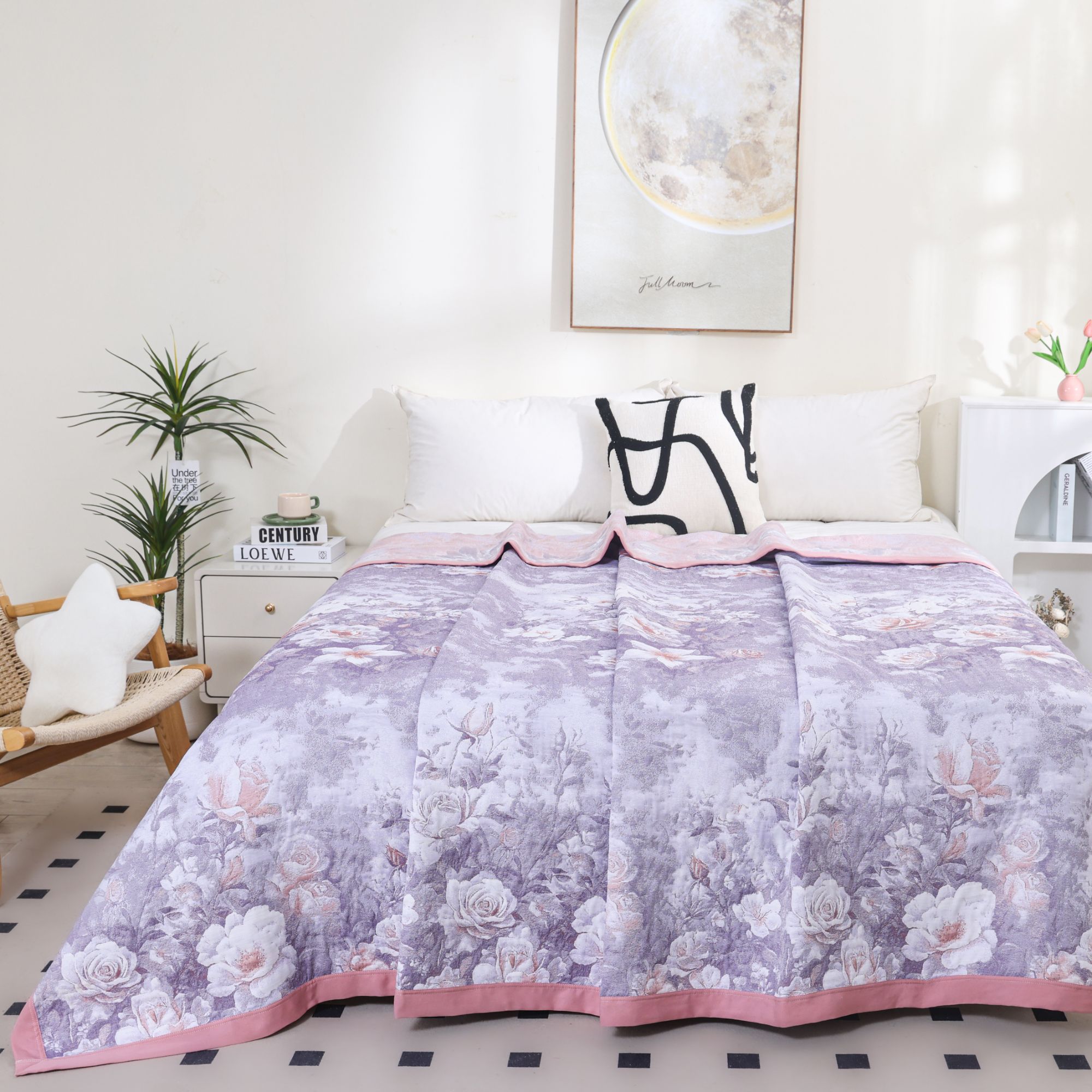 【梦幻花海】230*250cm云锦浮雕艺术毯