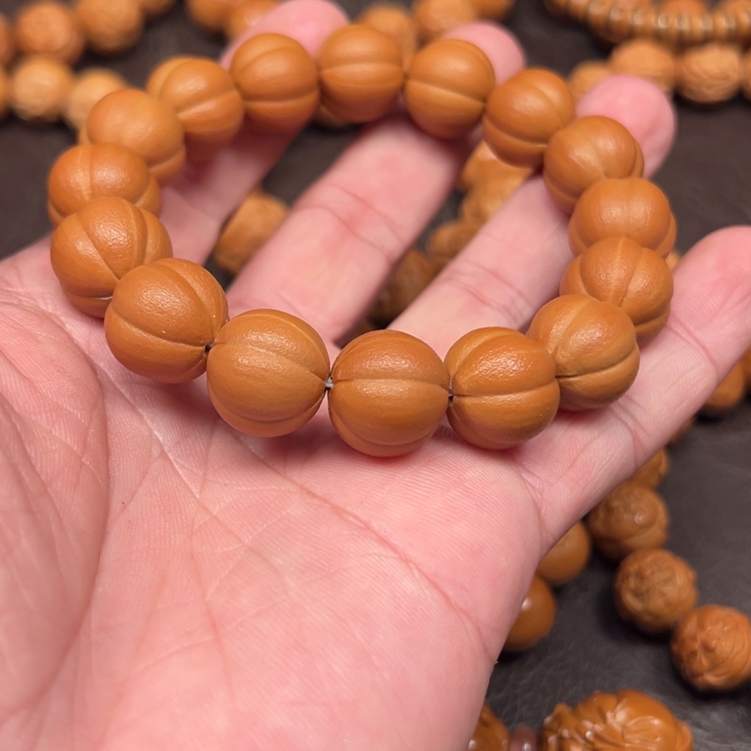 猴头核桃手串1.5苏工南瓜墩