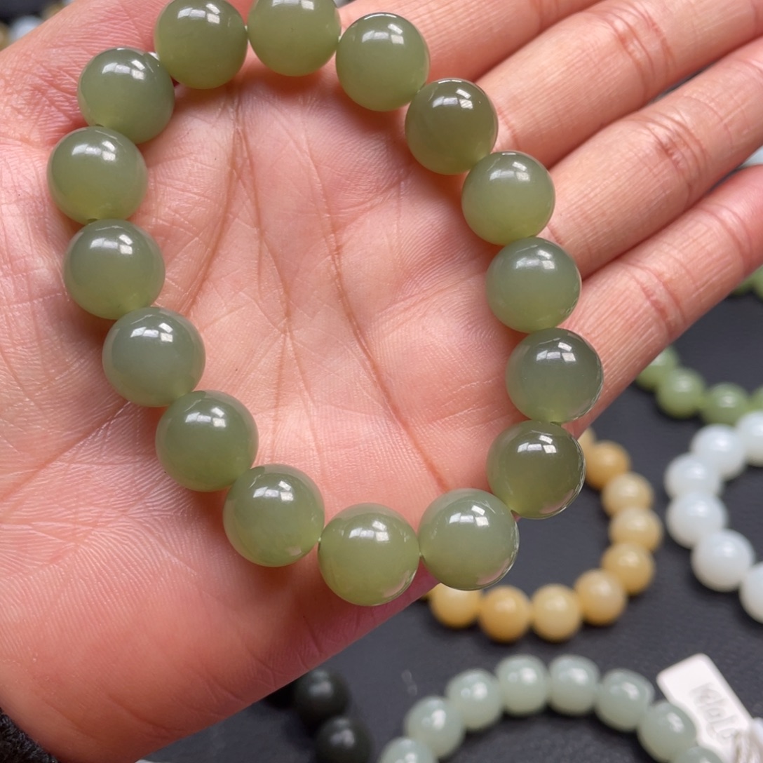 和田玉未镶嵌手链