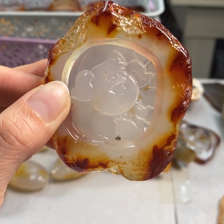 玛瑙/玉髓吊坠(不含链)未镶嵌