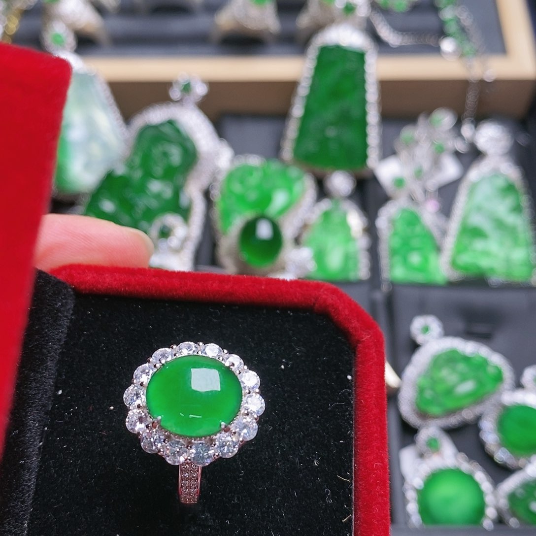 翡翠戒指未镶嵌戒指1