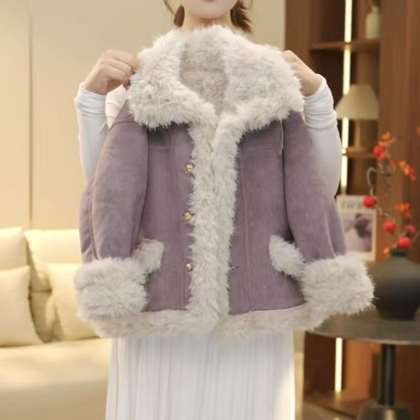 boboe/波波鹅女童洋气外套冬季新款时尚百搭加绒加厚棉服--Y5916