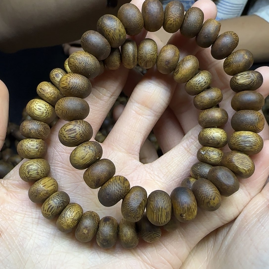 沉香沉香碎屑+1.2虫漏算盘珠单圈10克加多样性发一