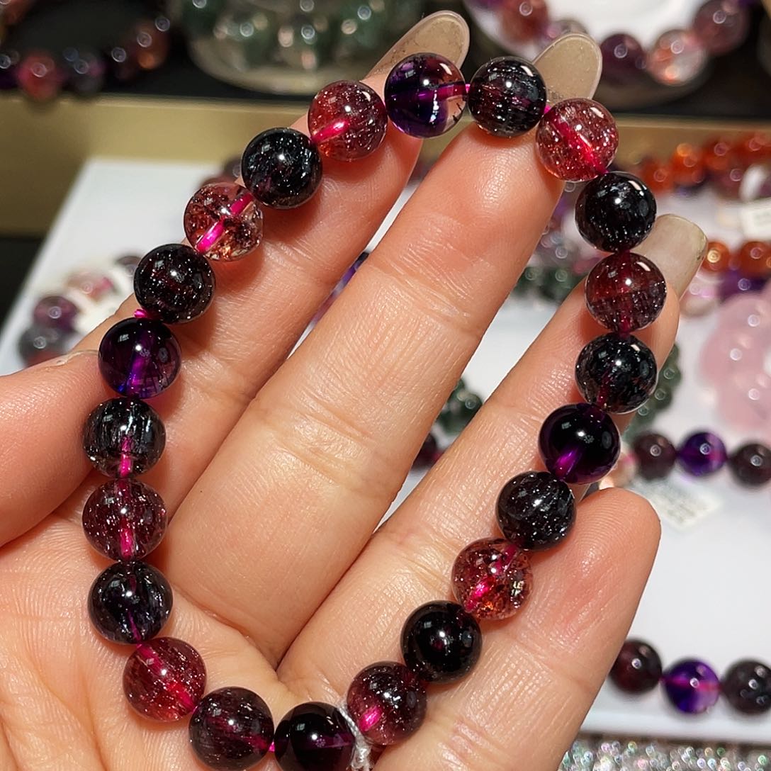 水晶手链未镶嵌马****豆手链8.7