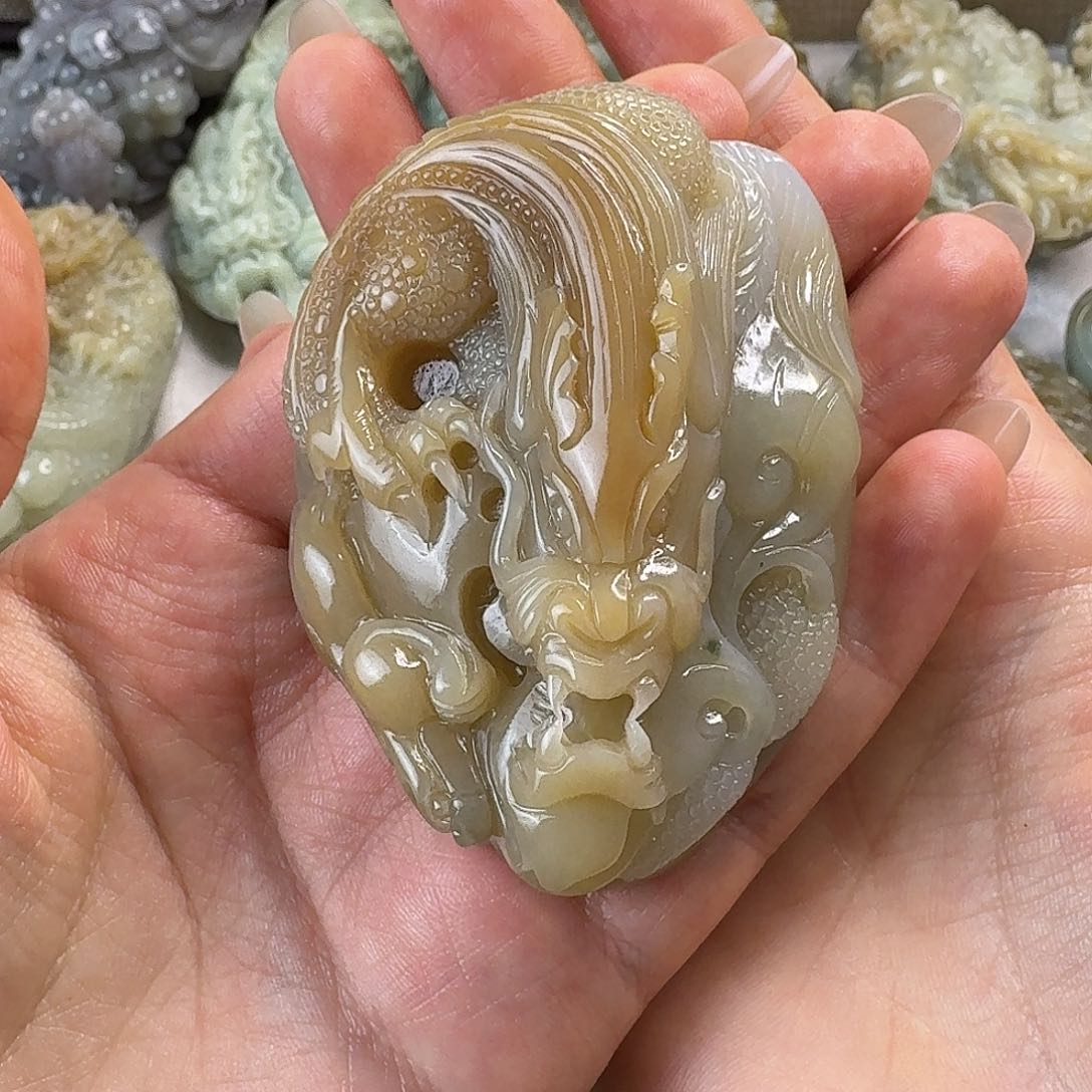 未镶嵌和田玉挂件大***在