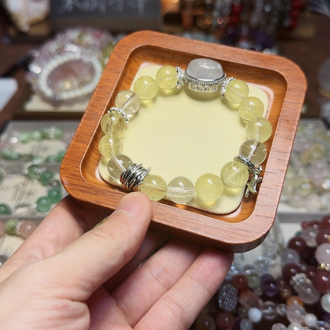 水晶手链合金柠檬晶