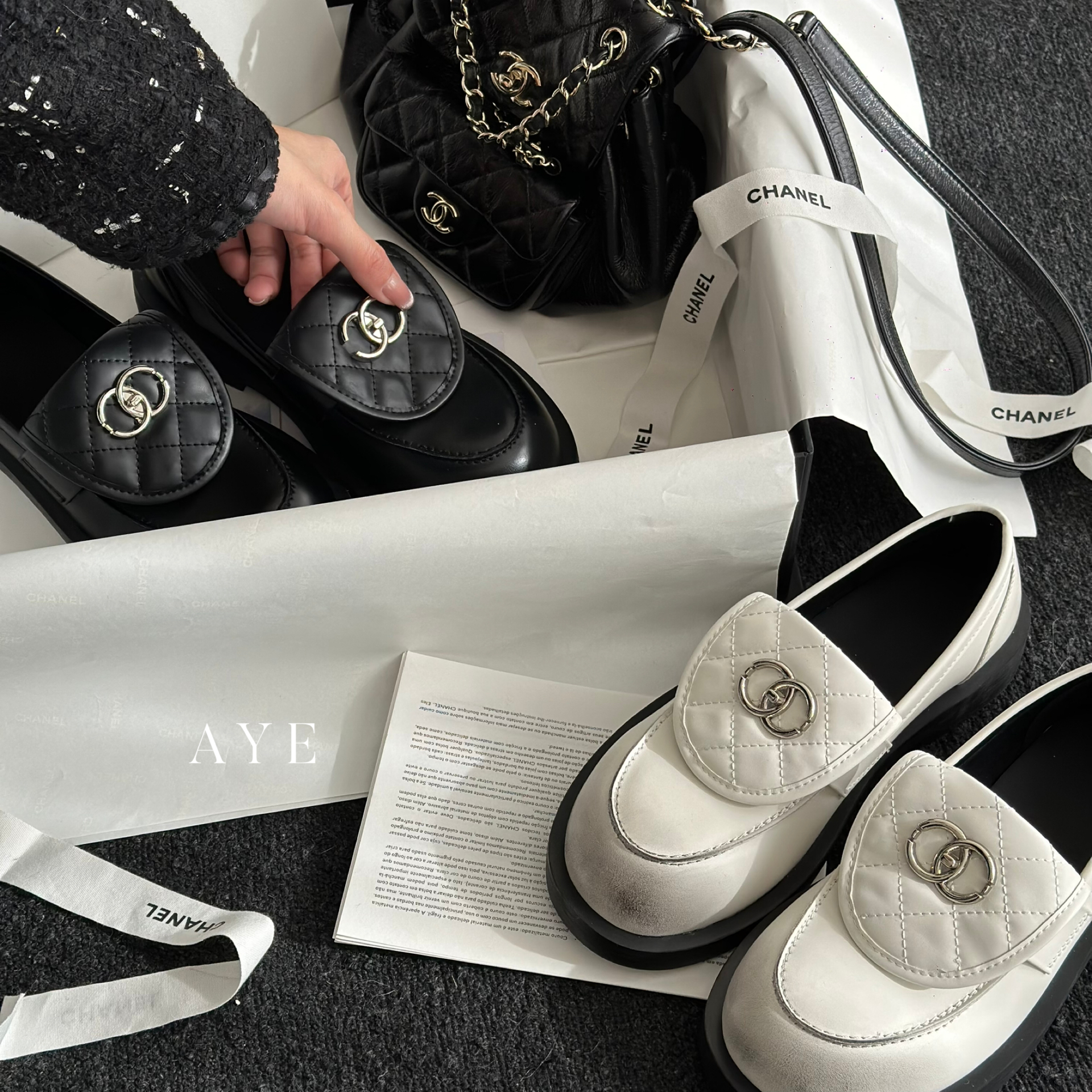 【AYE】24SS｜设计师款小香风休闲皮鞋｜百搭大牌小众淑女