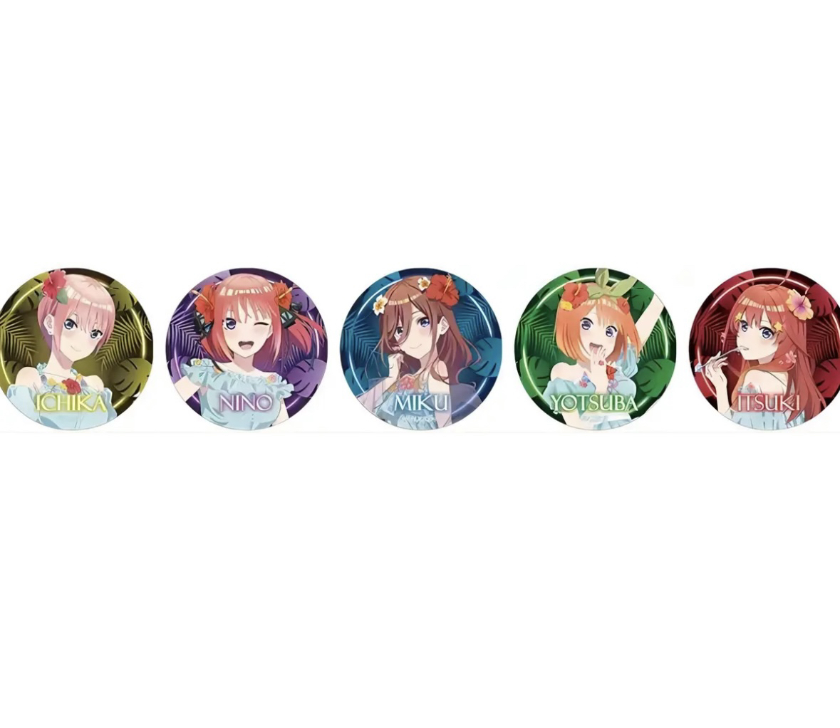 【五等分的花嫁】正版日谷梅雨系列吧唧徽章盲盒