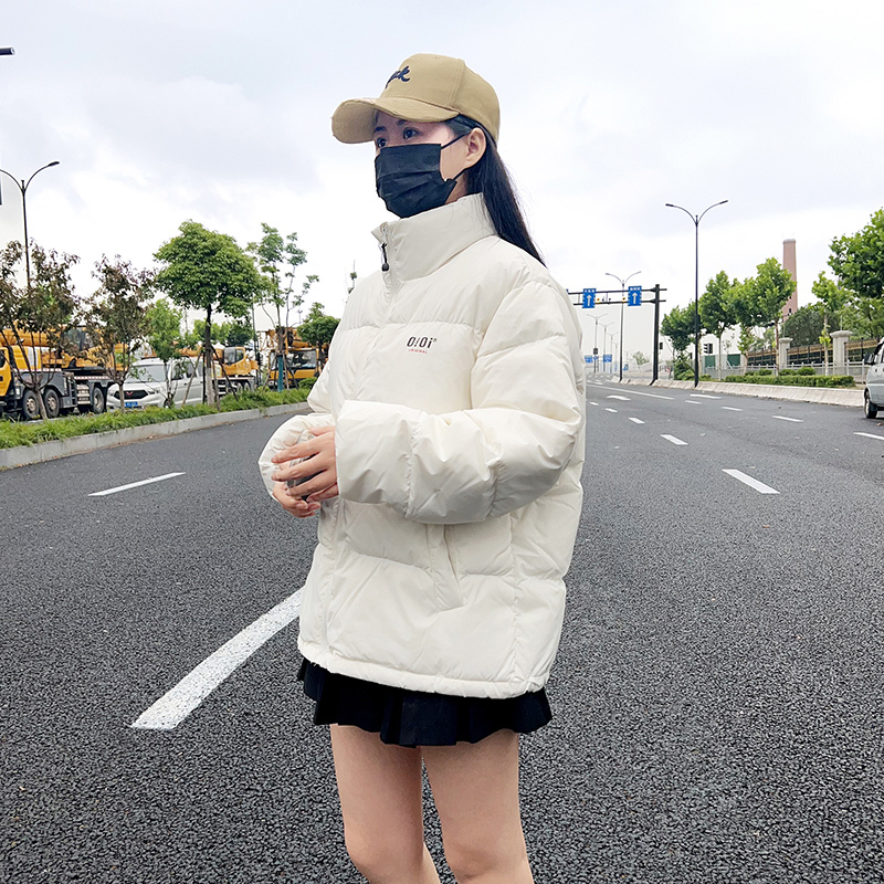 【亏本处理】朴彩英同款韩国oioi短款立领羽绒服女宽松面包服外套