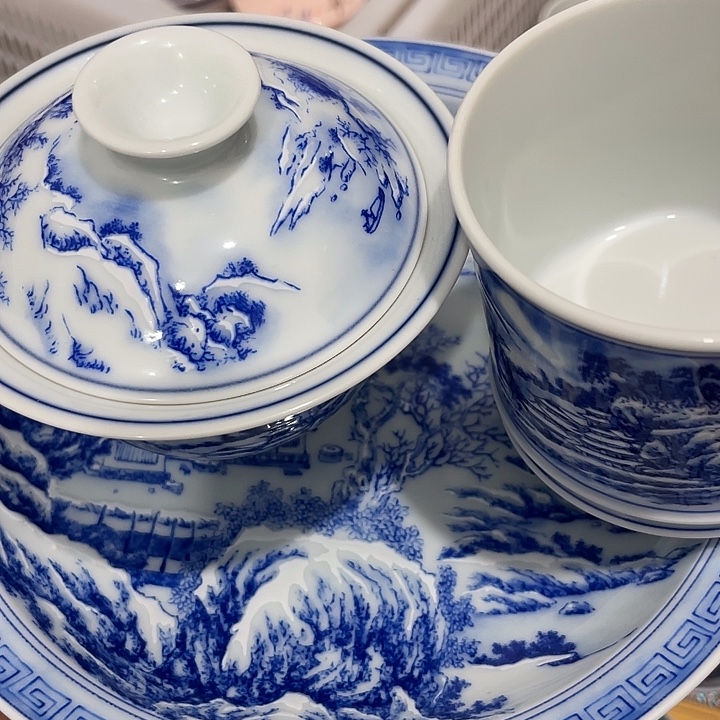 摆件陶景德镇陶瓷主人杯1234