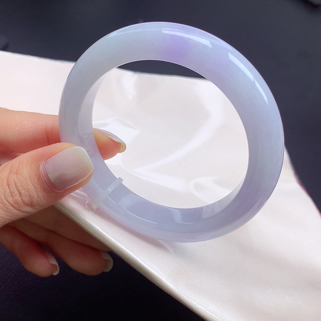 翡翠未镶嵌手镯55圈口