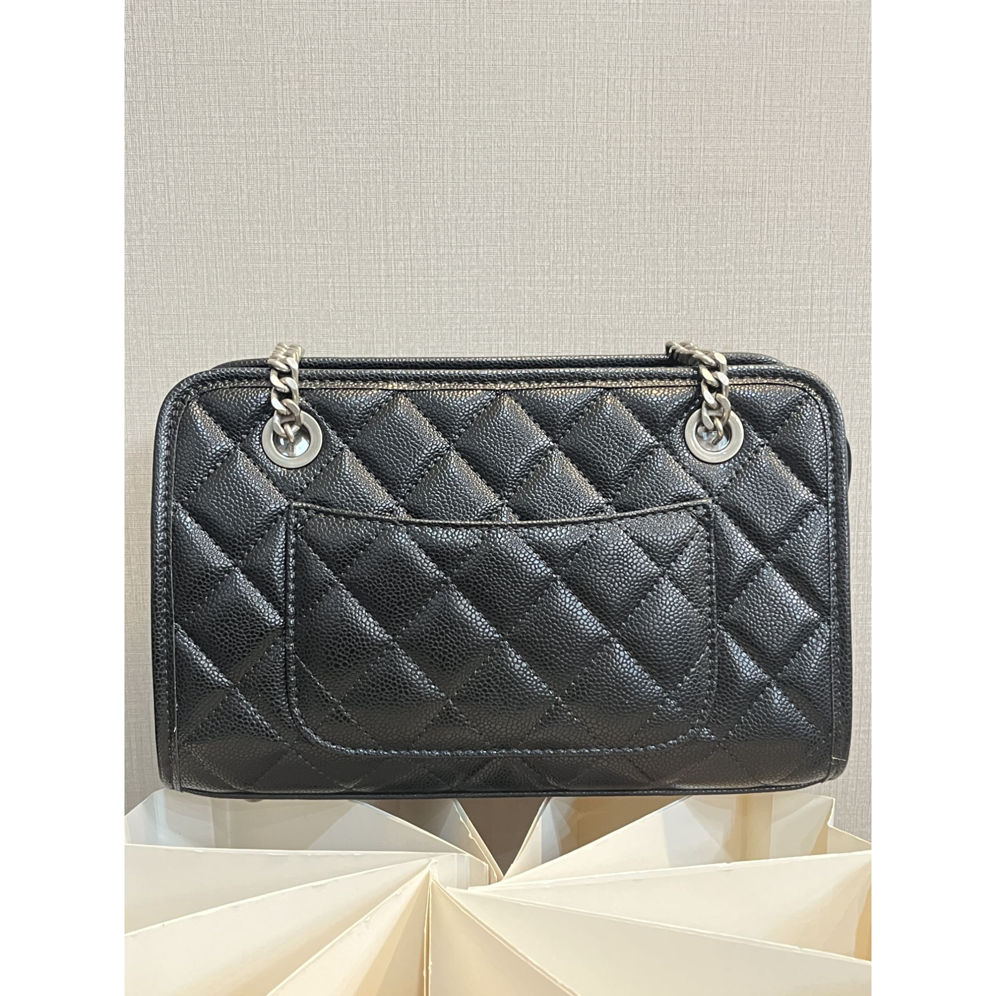 TOLEX2025新款女包横a菱格长链条时尚复古黑色