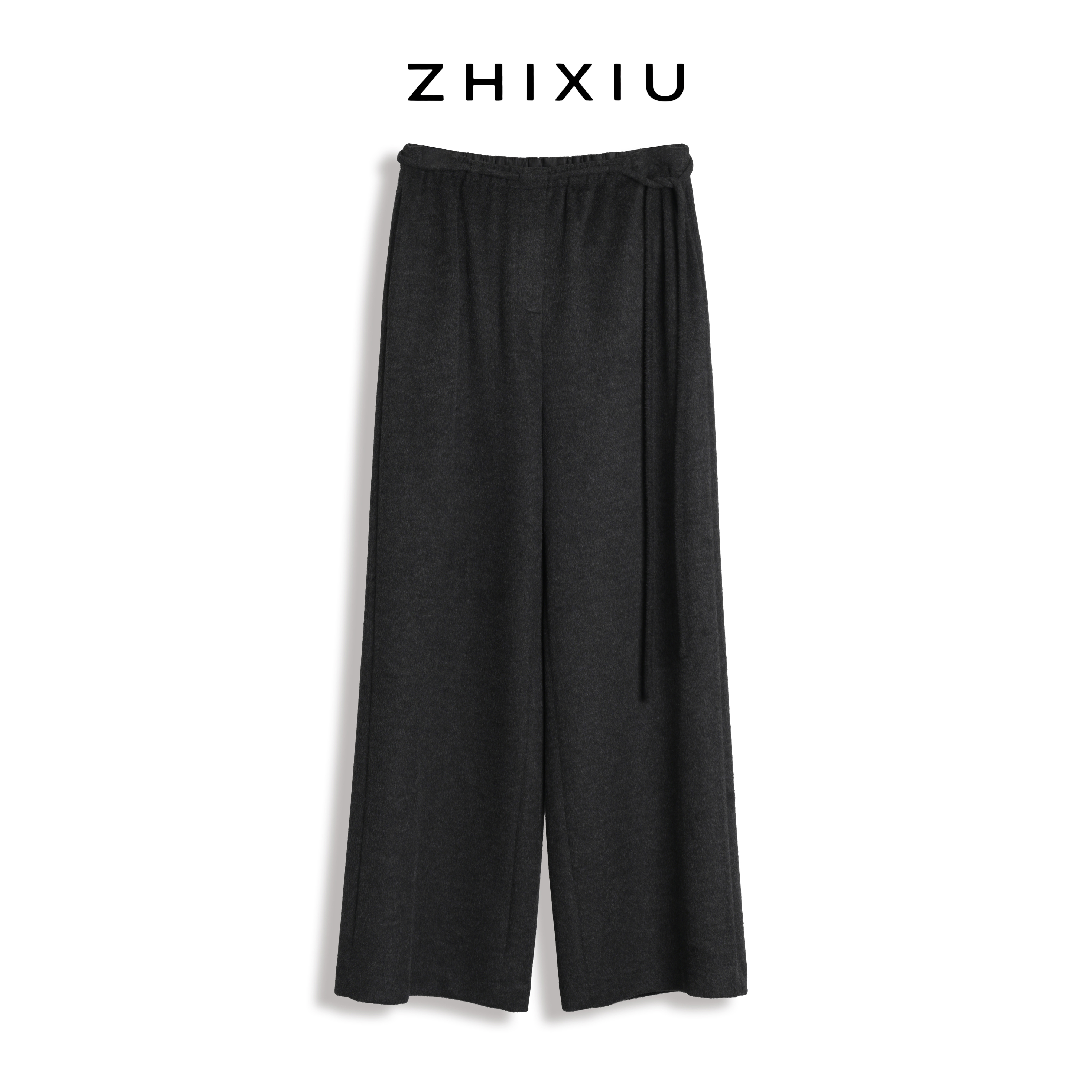 ZhiXiu织岫25秋季垂感老钱风百搭时尚宽松女长装休闲裤ZX25QK014