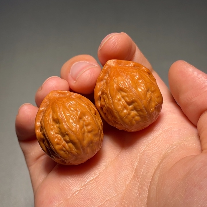 文玩核桃把件元宝527