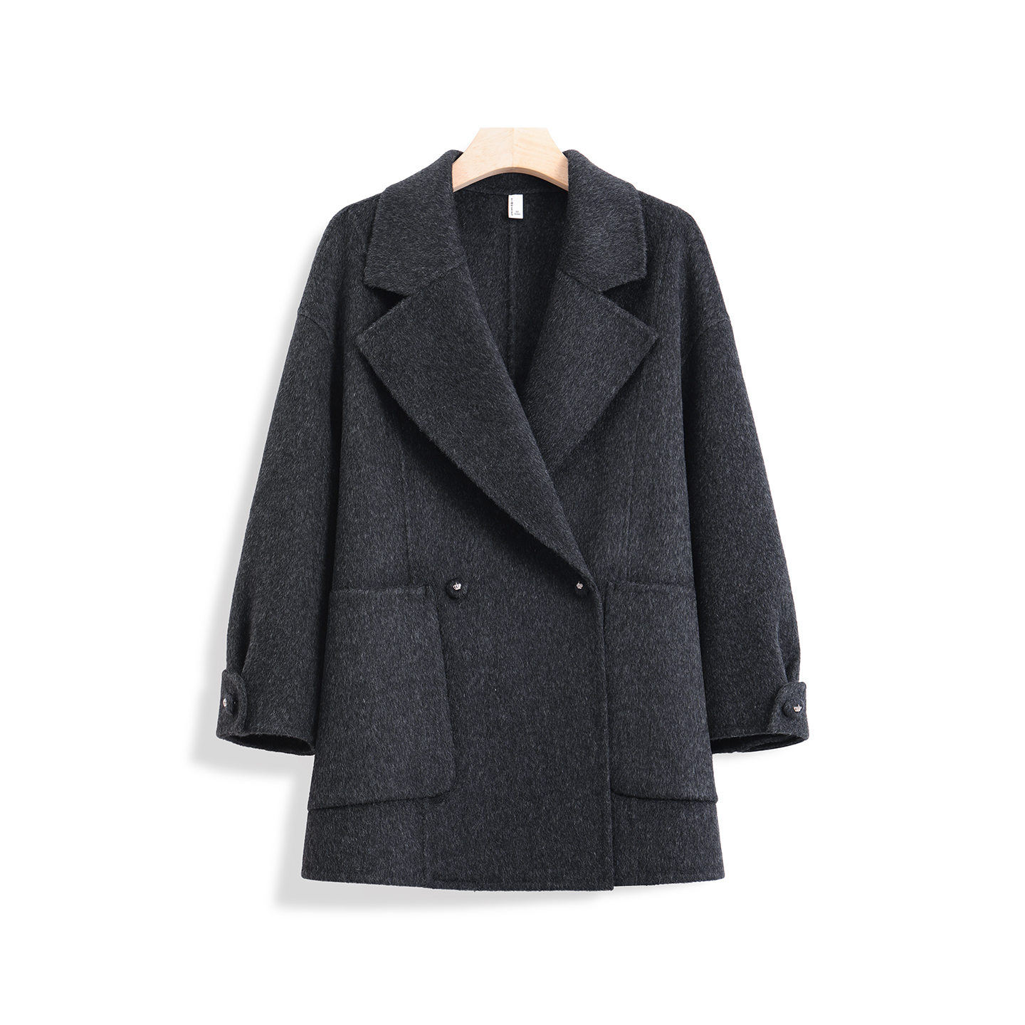 (徐琼专属)2025秋冬新款双面呢高级感中长款羊毛外套女