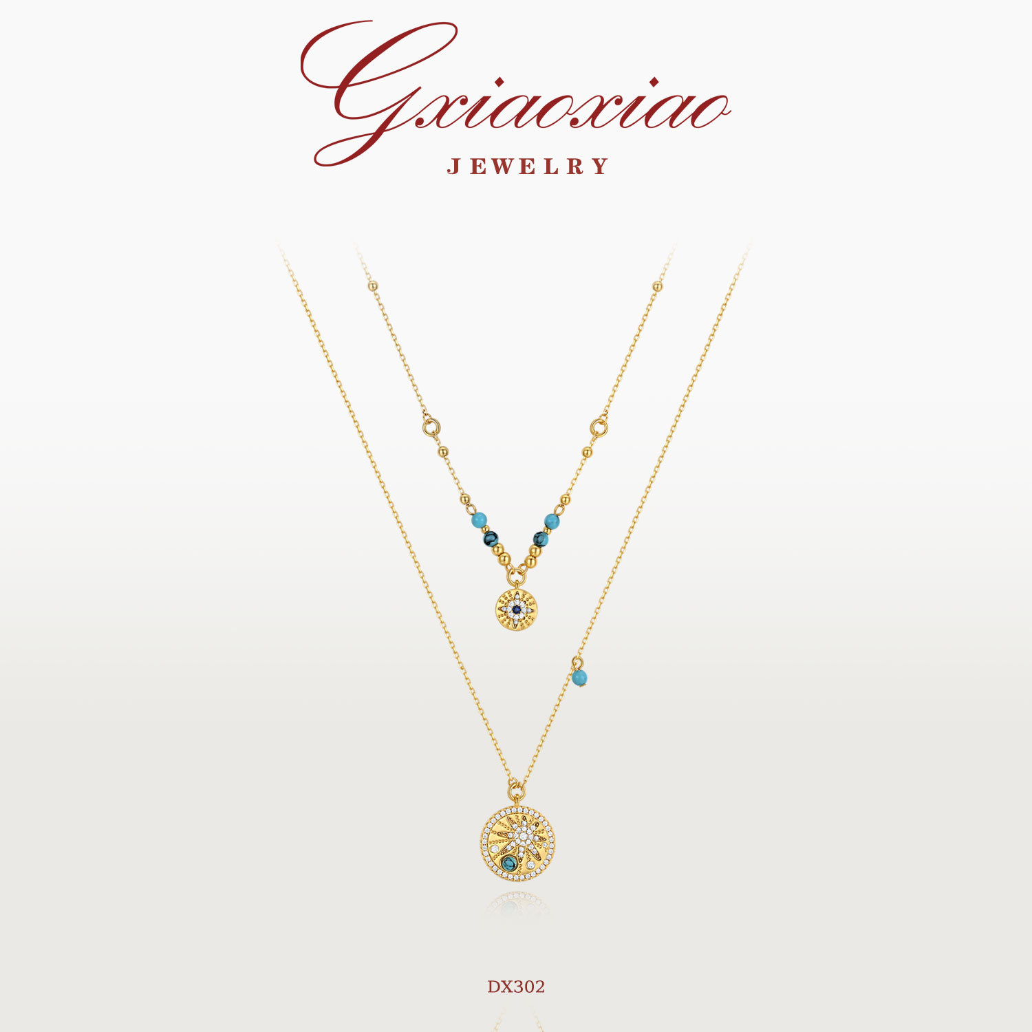 G XIAOXIAO 镀K金 【沦陷星漾】轻奢欧美气质时尚百搭项链 DX302