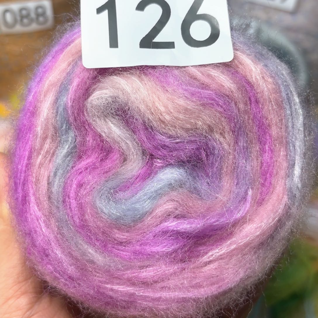 织绣126号真丝马海毛发6团