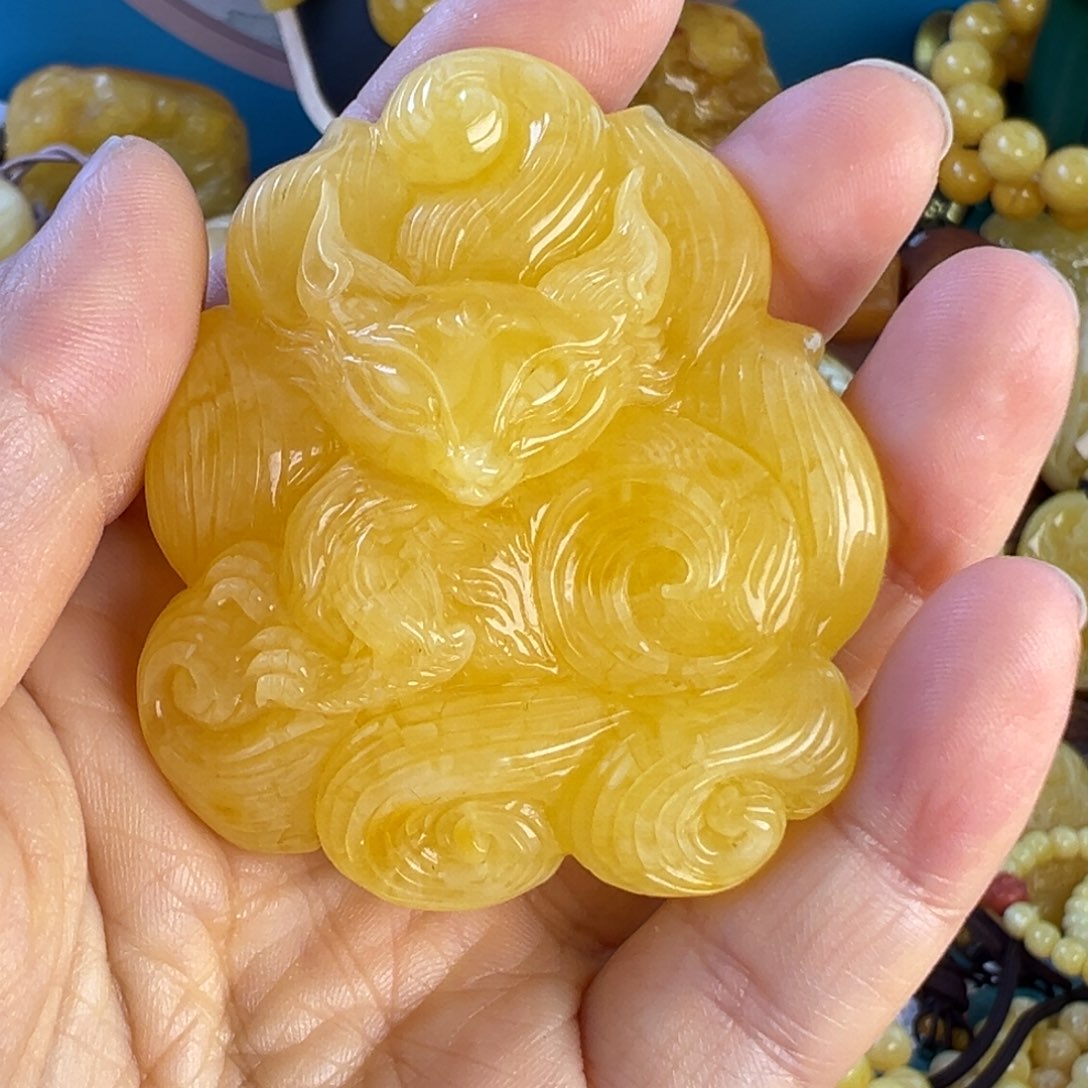 蜜蜡吊坠(不含链)未镶嵌