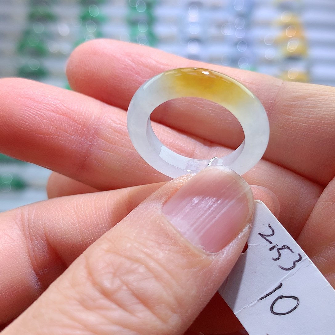 翡翠戒指未镶嵌10号