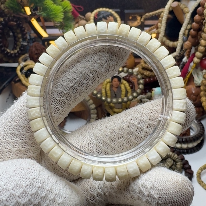 星月菩提手串7号车尺寸8.5白玉菩提嘎单圈